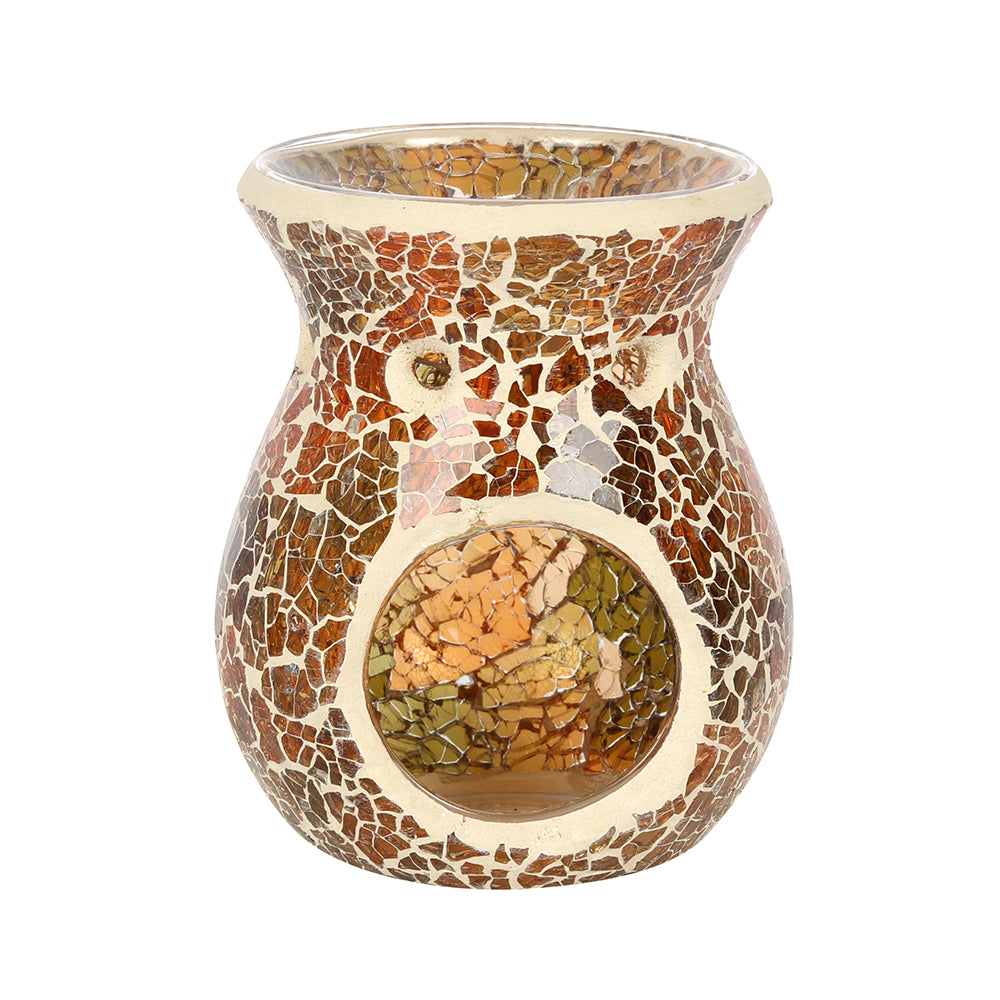 Brown Crackle Oil Burner - Sml