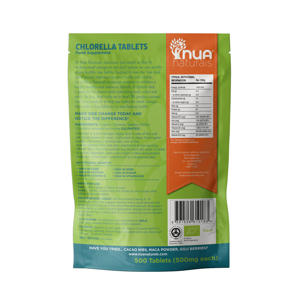 Nua Naturals ORG Chlorella Tablets (250g)