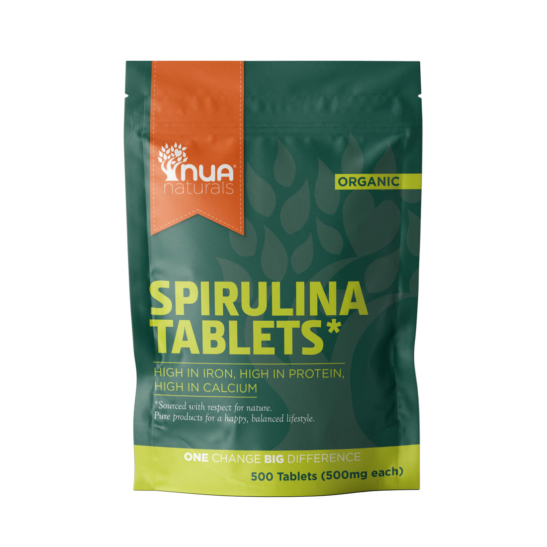 Nua Naturals ORG Spirulina Tablets DB (500 Tabs)
