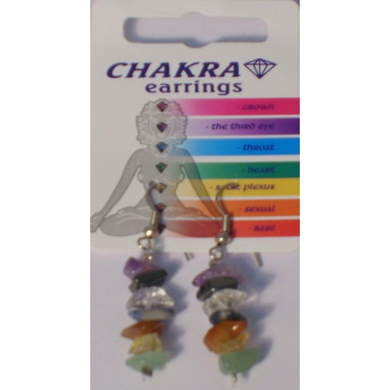 Chakra Chip Ear Rings x 2