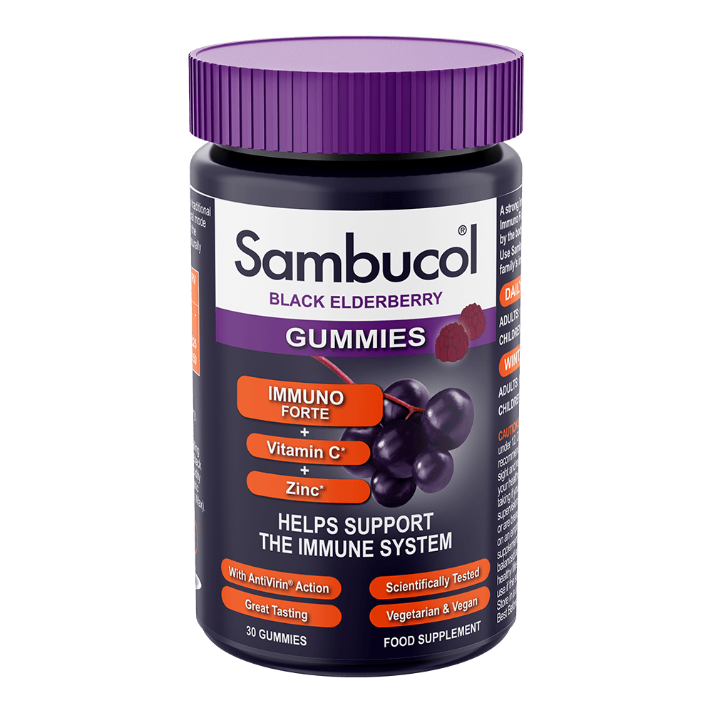 Sambucol Immune Forte Black Elderberry Gummies (30&