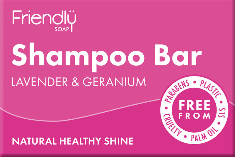 Friendly Lavender & Geranium Shampoo Bar 95g