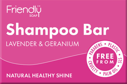 Friendly Lavender &amp; Geranium Shampoo Bar 95g