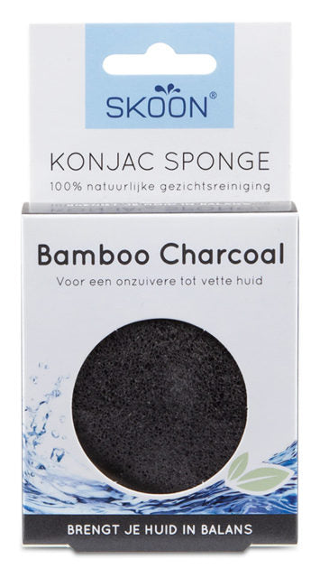 Skoon Konjac Sponge (Bamboo &amp; Charcoal)