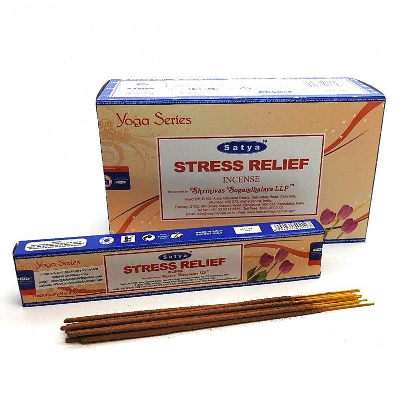 Incense Sticks Satya - Stress Relief - 15g (approx 15 Sticks)