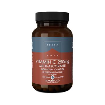 Terranova Vitamin C 250mg (50 Veg Caps)