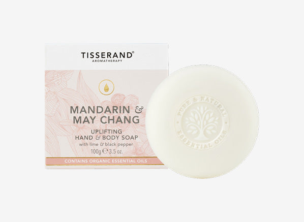 Tisserand Mandarin &amp; May Chang Uplifting Soap 100g