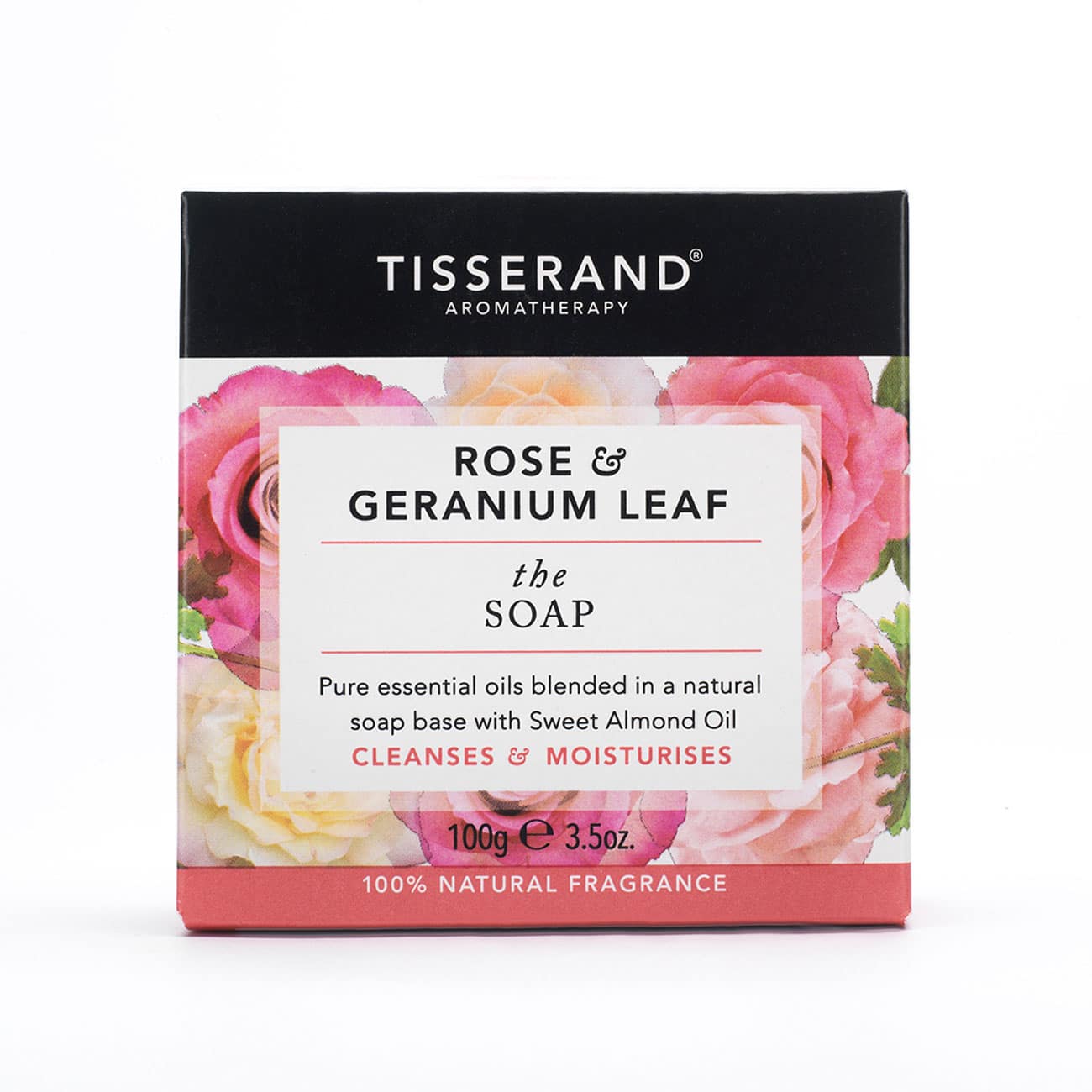 Tisserand Rose &amp; Geranium Soap 100g