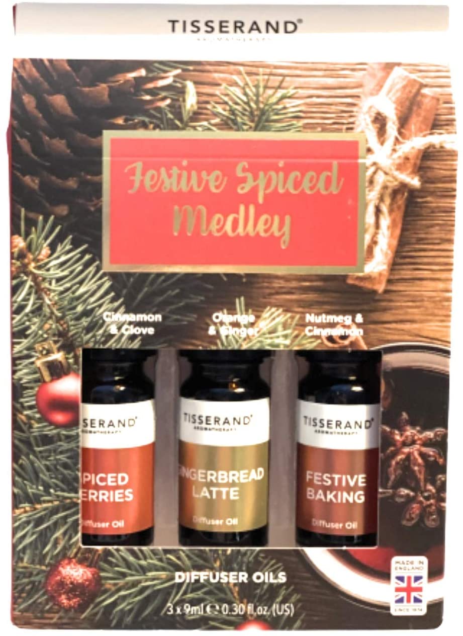 Tisserand Festive Spice Medley Aromatherapy Essential Oils (9ml) 3 Pk