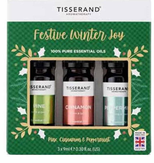 Tisserand Festive Winter Joy Aromatherapy Essential Oils (9ml) 3 Pk