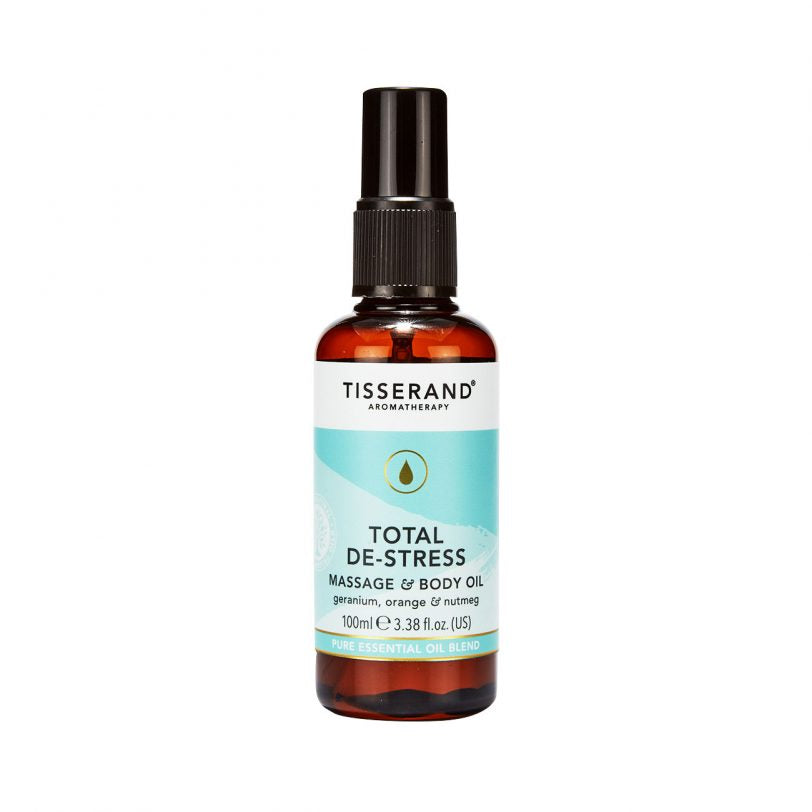 Tisserand Total De-Stress Massage and Body Oil 100ml