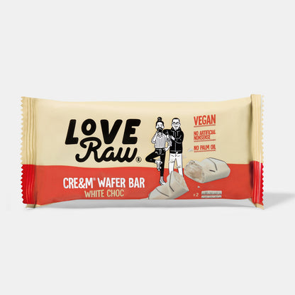 Love Raw Vegan White Chocolate Wafer Bar (2 x 21.5g)
