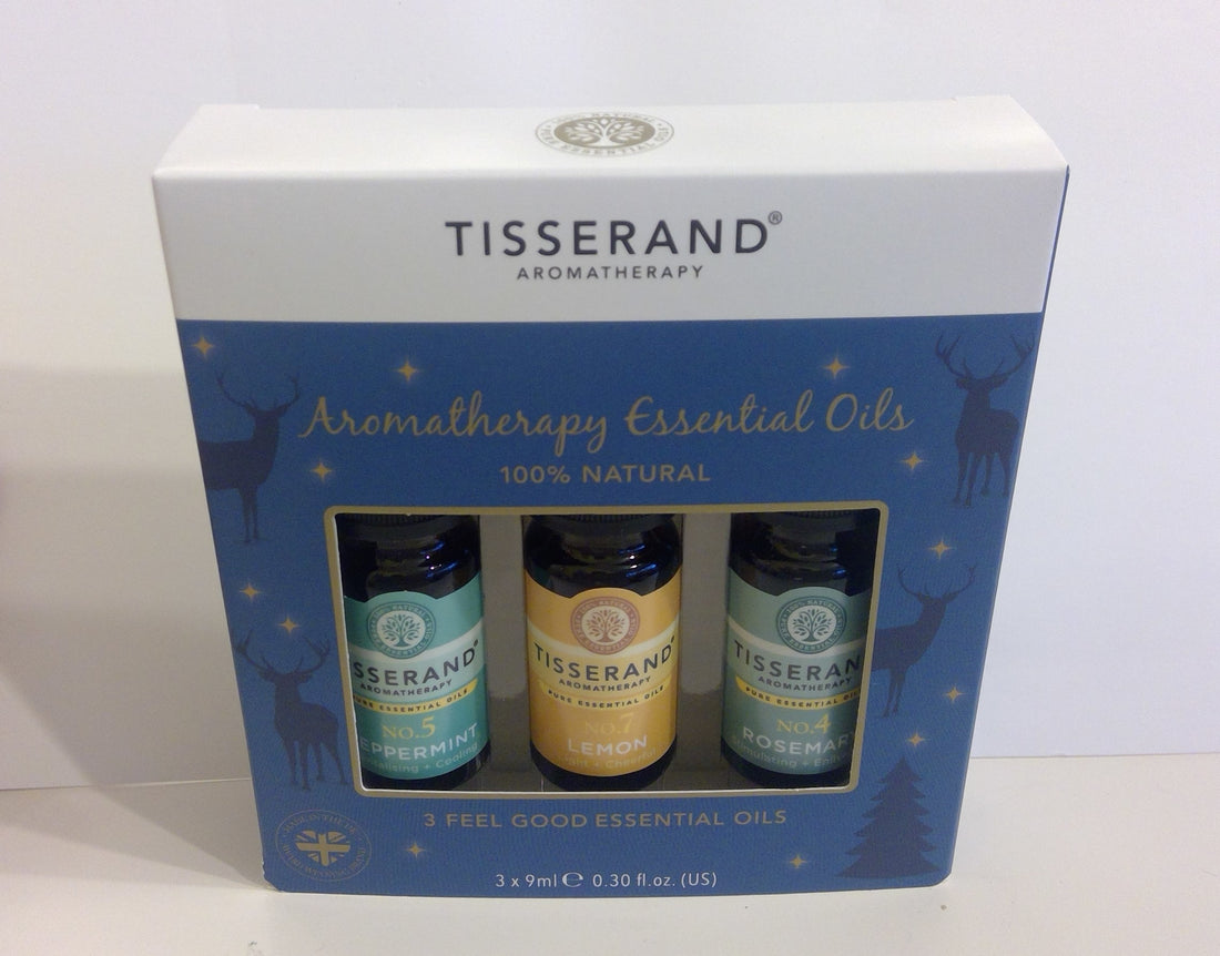 Tisserand Blue Reindeer Aromatherapy Essential Oils (9ml) 3 Pk
