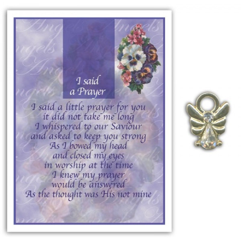 Ask An Angel Card S1 - I Said A Prayer