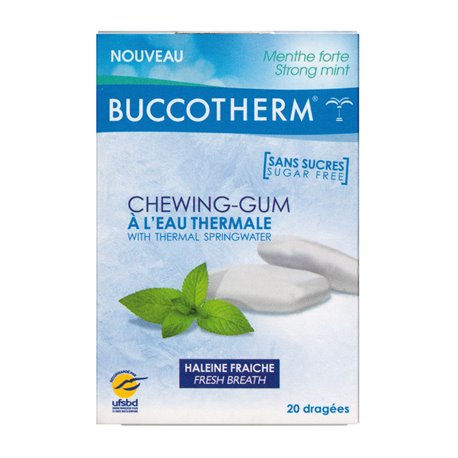 Buccotherm Chewable Gum w/Thermal Spring Water 20 pcs