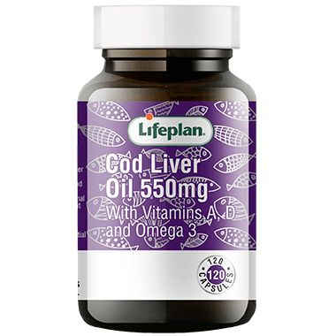 Lifeplan Cod Liver Oil 550mg (120 Caps) &quot;One A Day&quot;