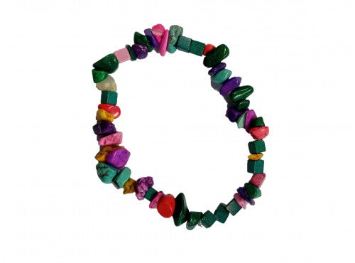 Mixed Gemstone Chip Bracelet 50mm