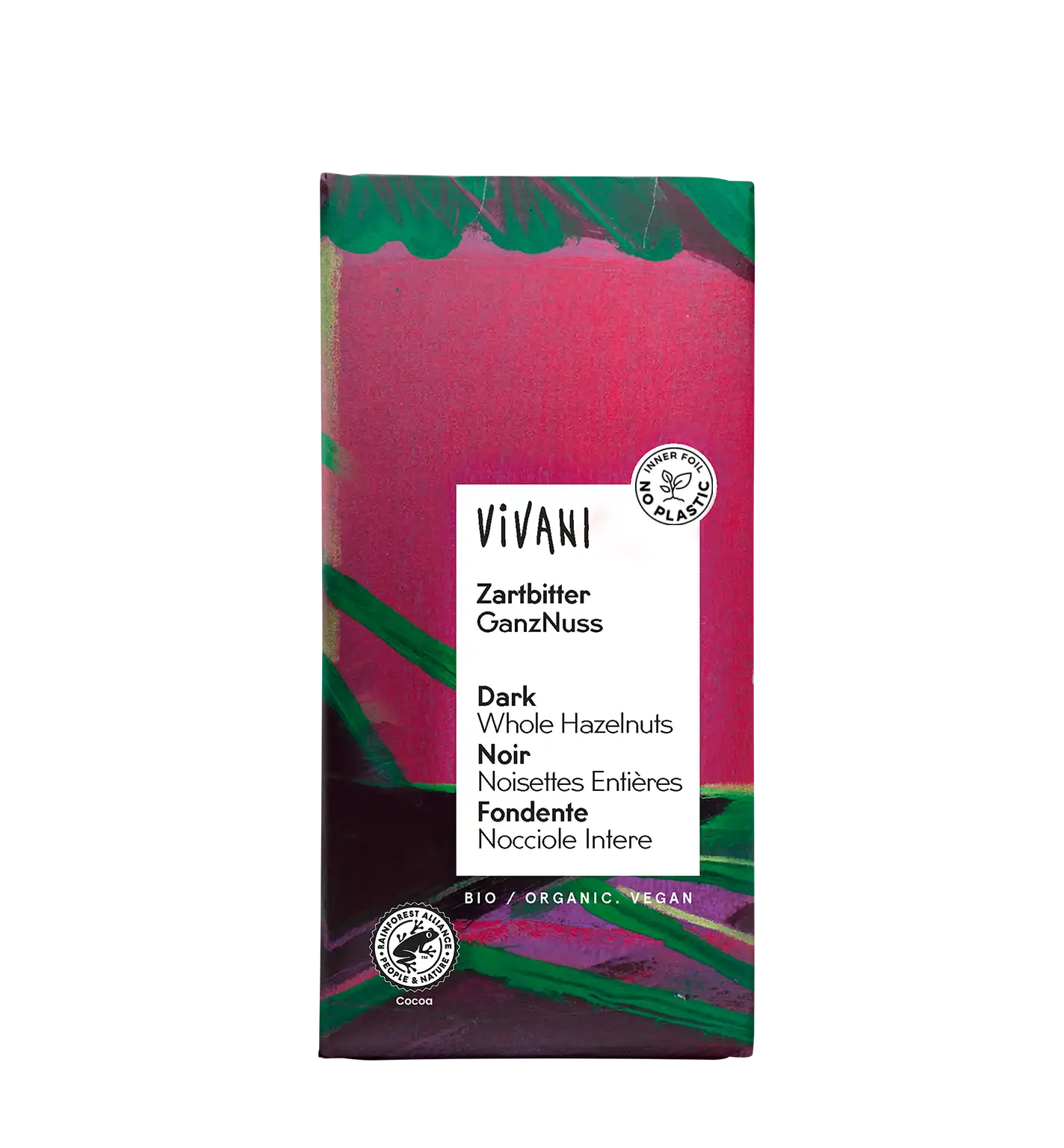 Vivani Organic Dark Chocolate w/Hazelnuts 100g