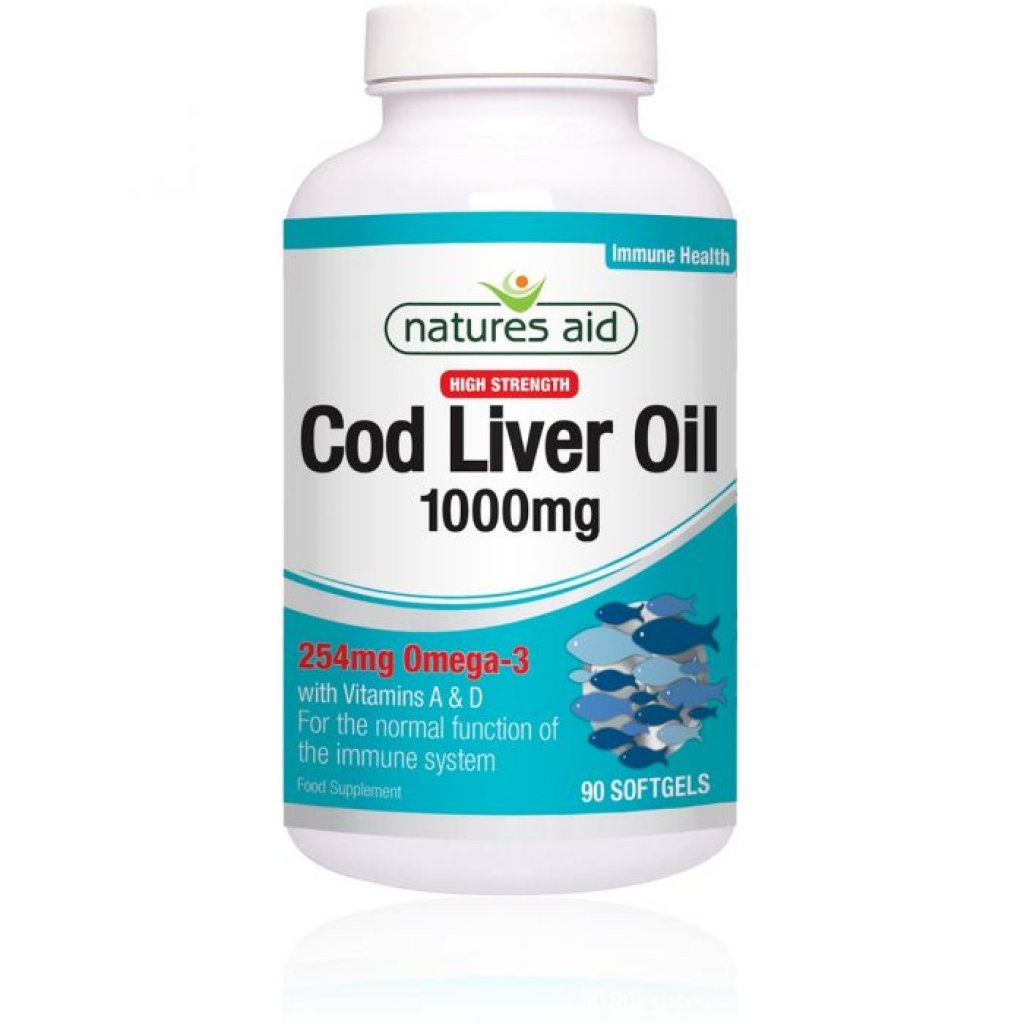 Natures Aid Cod Liver Oil Softgel 1000mg (90 Caps)