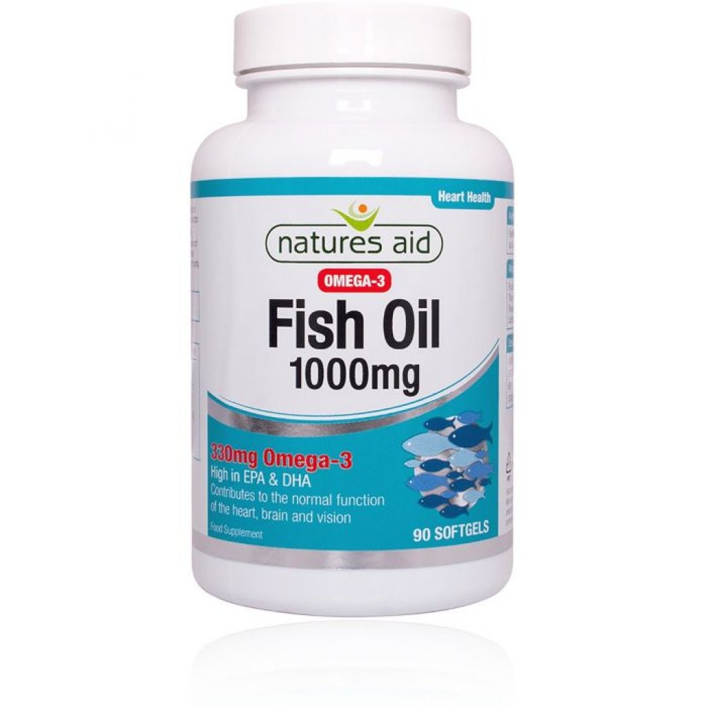 Natures Aid Omega 3 Fish Oil Softgel 1000mg (90 Caps)
