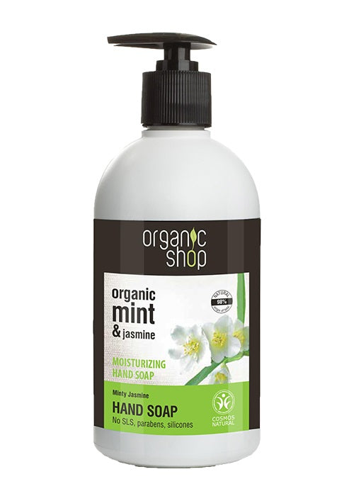 Organic Shop Moisturising Hand Liquid Soap (Minty Jasmine) 500ml