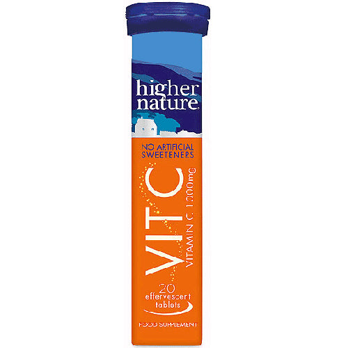 Higher Nature Vitamin C Effervescent Tabs 1000mg  (20 Tabs)