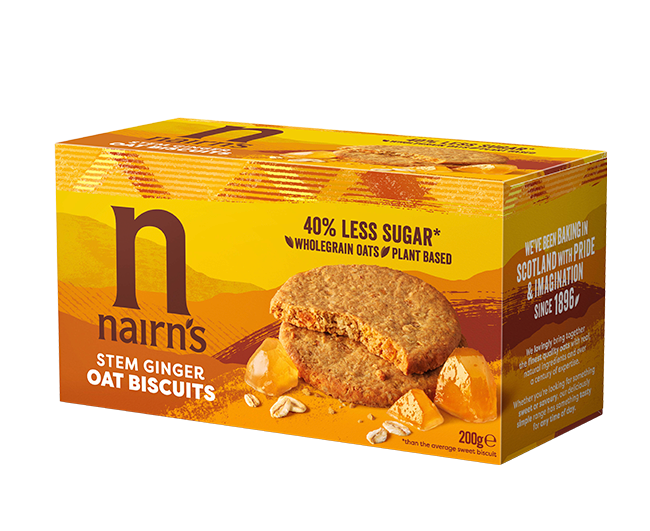 Nairns Oat Biscuits Stem Ginger G/F 200g