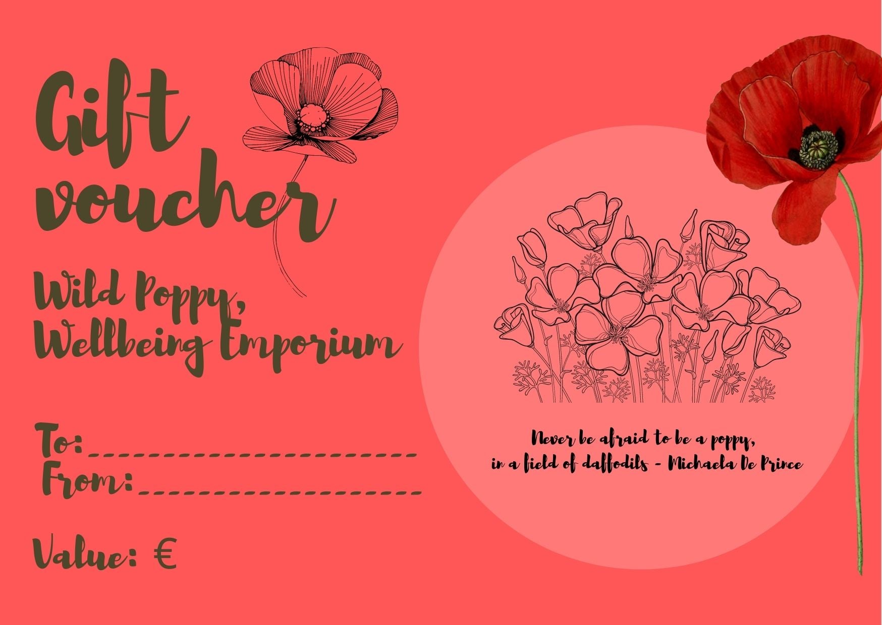 Wild Poppy Gift Voucher €100