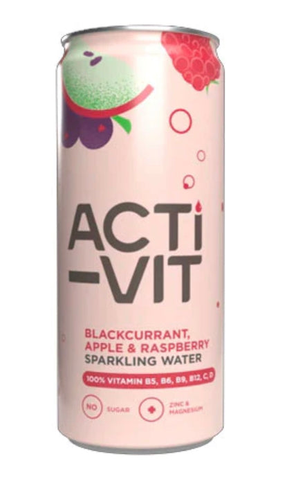 ActiPh Blackcurrant, Apple &amp; Radpberry 330ml can