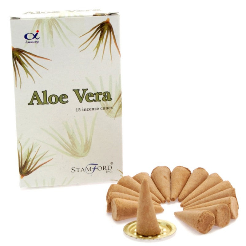 Incense Cones - Aloe Vera - 15 Cones