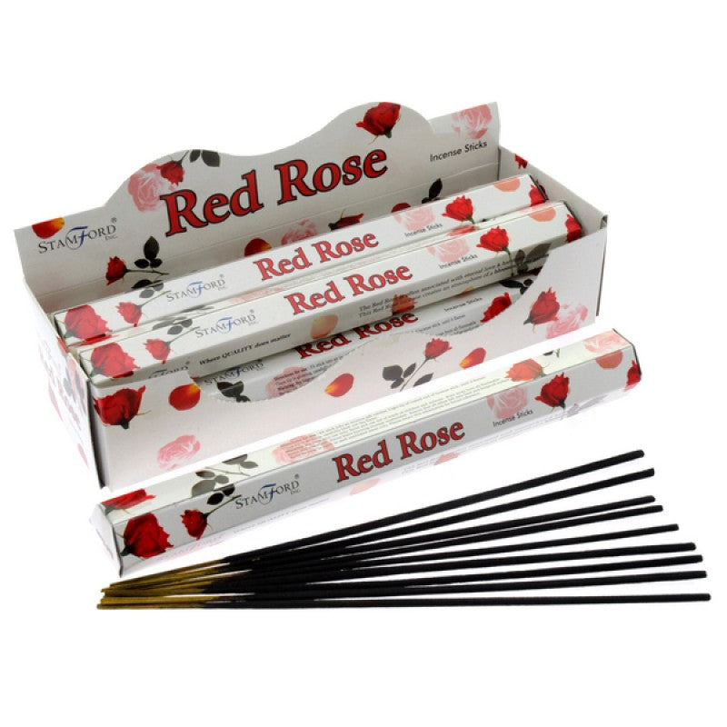 Incense Sticks - Red Rose - 20 Sticks