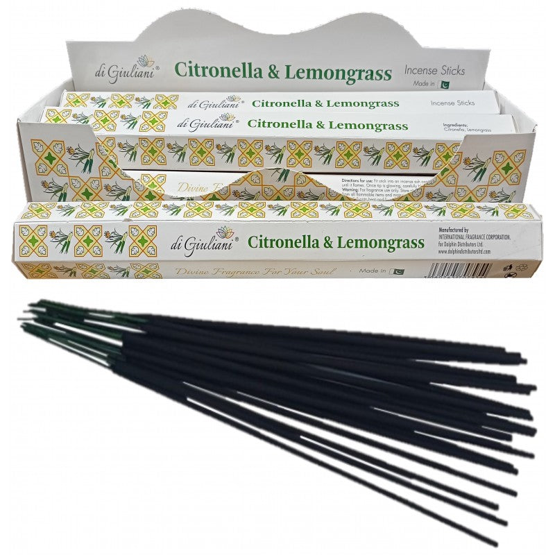 Incense Sticks - Citronella Lemongrass - 20 Sticks