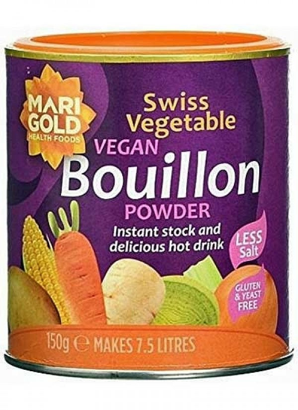 Marigold Swiss Vegetable Vegan Bouillon Powder (Less Salt) 150g