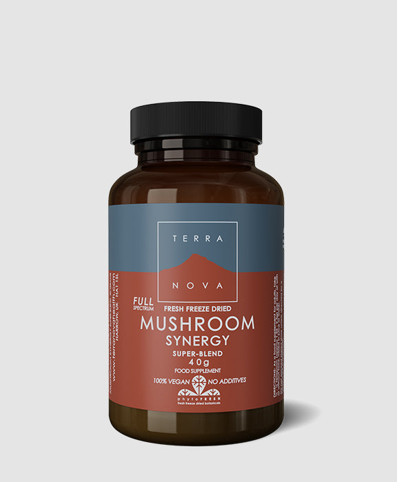 Terranova Organic Mushroom Synergy Super Blend - (50 Veg Caps)