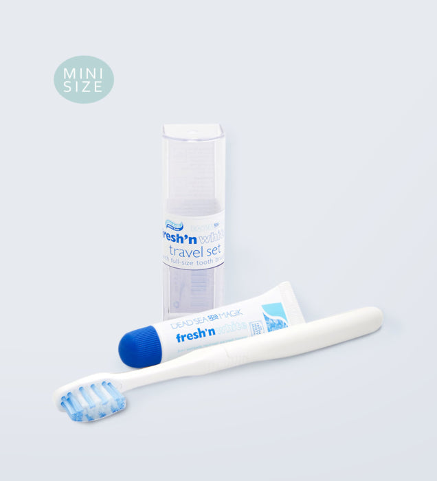 Dead Sea Magik - Fresh n White Travel Set (Toothpaste &amp; Toothbrush)