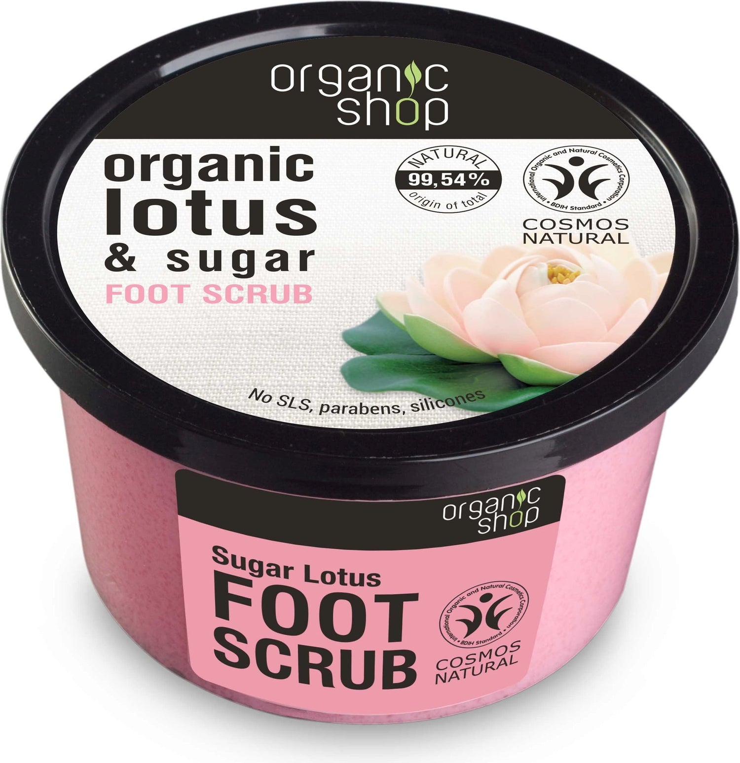 Organic Shop Organic Foot Scrub (Lotus &amp; Sugar) 250ml