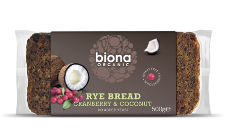 Biona Organic Rye Cranberry &amp; Coconut Bread