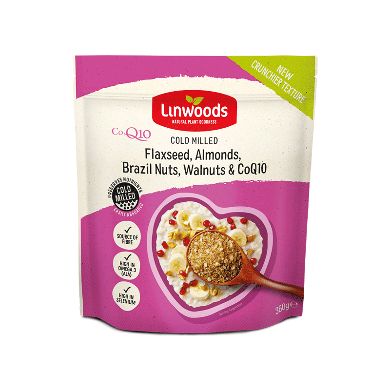 Linwoods Cold Milled Flaxseed, Almonds, Brazil Nuts, Walnuts & CoQ10 360g