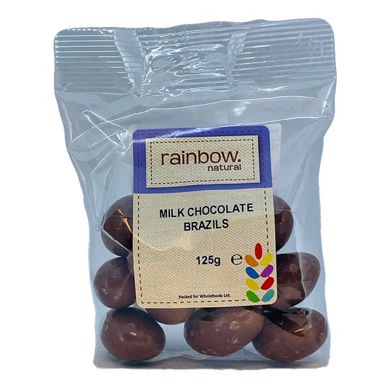 Rainbow Milk Chocolate Brazil Nuts Whole 125g