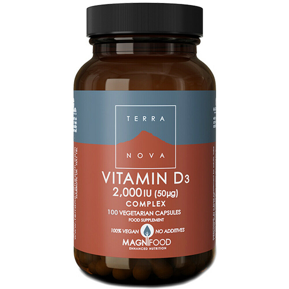 Terranova Vitamin D3 2000ug Complex (Vegan Source) (100 Caps)