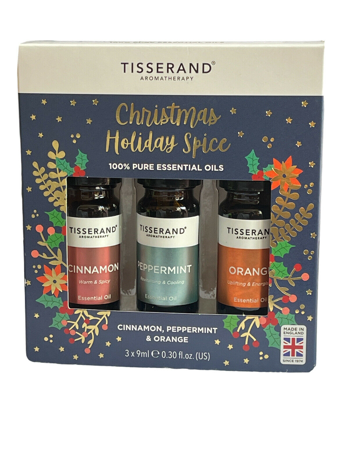 Tisserand Christmas Holiday Spice Aromatherapy Essential Oils (9ml) 3 Pk