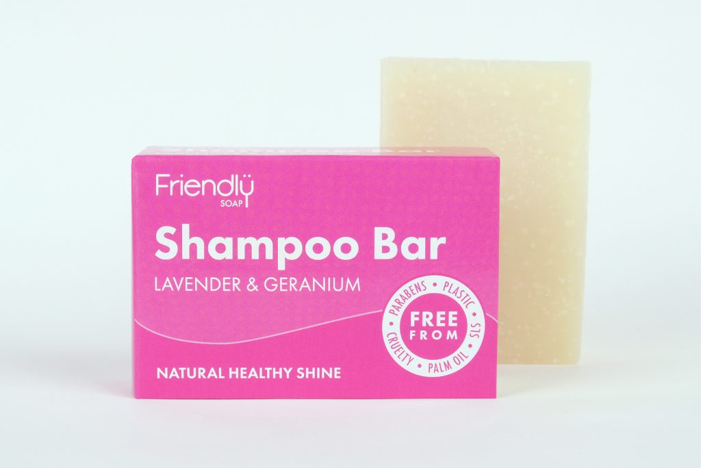 Friendly Lavender &amp; Geranium Shampoo Bar 95g
