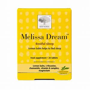 New Nordic  Melissa Dream Restful Sleep (20 Tabs)