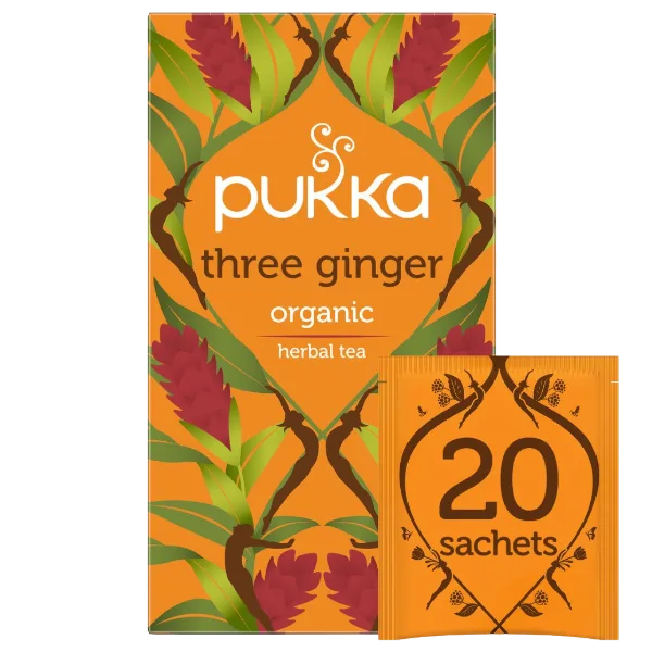 Pukka Three Ginger Organic Tea 40g (20 tea sachets)