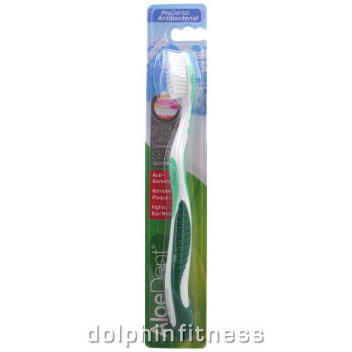 Aloe Dent Green Nano Silver Infused Bristles Toothbrush